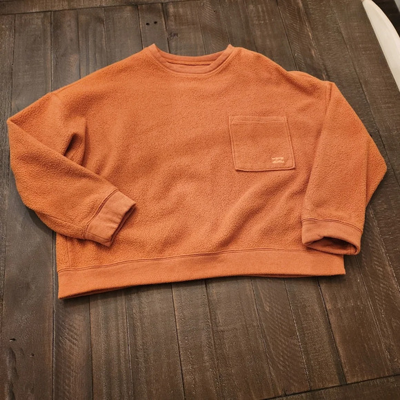 Billabong Tops - Billabong Orange Boxy Crewneck Sweatshirt size M